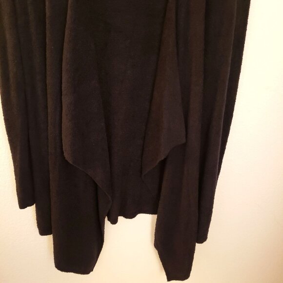 Barefoot Dreams Cozy Open Front Relaxed Fit Black Cardigan L/XL EUC - Picture 8 of 11